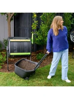 Maze 48 Gallon Compost Tumbler With Cart -Gardeners Sales Store 3 4 crop 8613576 03V