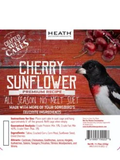 Cherry Sunflower Suet, 11.75 OZ, 12 Pack -Gardeners Sales Store 3 4 crop 8613689 01V