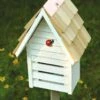 Heartwood Lady Bug Loft Bug House -Gardeners Sales Store 8591075WH 01V tif