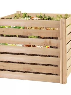 Cedar Wood Composter, 23 Cubic Feet -Gardeners Sales Store 8594623 02V tif