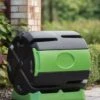 Hot Frog Rolling Compost Tumbler Bin, 37 Gallon -Gardeners Sales Store 8598961 01V hot frog rolling compost bin 37 gallon