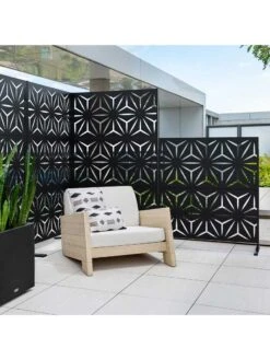 Veradek 2-Panel Privacy Screen Set, Star -Gardeners Sales Store 8599214 09v