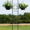 Achla Designs Square-on-Squares Double Pole Trellis 1 Achla Designs Square-on-Squares Double Pole Trellis -Gardeners Sales Store 8599483 01V tif