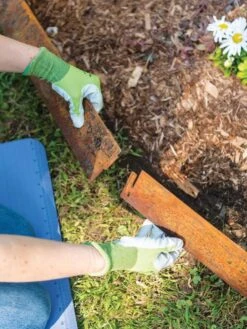 Corten Steel Edging 5" H, Set Of 3 -Gardeners Sales Store 8599845 0253 tif