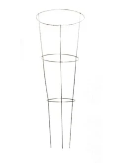 Heavy-Duty Galvanized Plant Supports 42", Set Of 5