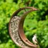 Crescent Moon Bird Feeder With Copper Finish -Gardeners Sales Store 8600194 01v crescent moon bird feeder with copper finish