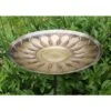 Achla Designs African Daisy Birdbath With Stake -Gardeners Sales Store 8609296 01v achla designs african daisy brass birdbath with stake