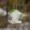 Glass Hut Bird Feeder -Gardeners Sales Store 8611011 006 glass hut bird feeder