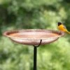 Copper Birdbath, 18" With Stake 1 Copper Birdbath, 18" With Stake -Gardeners Sales Store 8612271 01V copper birdbath 18 inch with stake