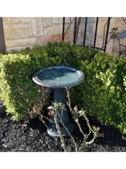 Exaco Enduro Clay Birdbath -Gardeners Sales Store 8612394gy 02v