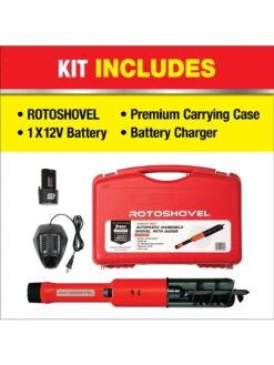 Rotoshovel Battery-Operated Garden Auger -Gardeners Sales Store 8612719 07v