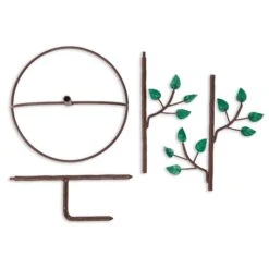 Pure Copper Bird Bath With Two Copper Birds And Tree Multipronged Garden Pole -Gardeners Sales Store 8613379 03v