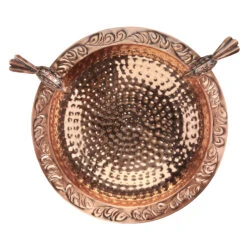 Pure Copper Bird Bath With Two Copper Birds And Tree Multipronged Garden Pole -Gardeners Sales Store 8613379 06v